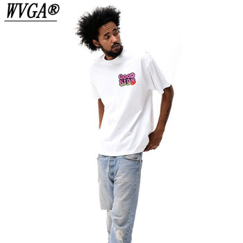 俏茸fff官方联名afgk国潮短袖男夏季新款美式街头字母印花情侣t恤白色