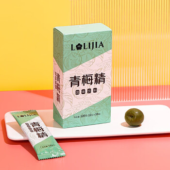 龙力佳青梅精果蔬固体饮料冲饮品120g1盒