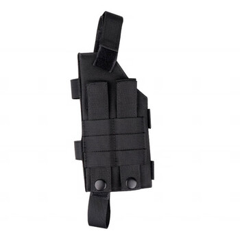 户外战术休闲龙卷风绑腿套尼龙枪套多功能通用快拔套隐形腿枪套 黑色