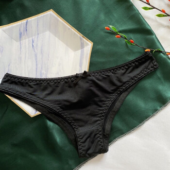 大码180斤欧美色低腰半臀速干三角内裤女性感百搭棉裆 黑色 s