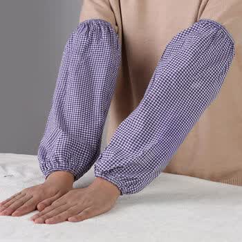 纯棉袖套成人防晒上班宽松劳保护袖头男女薄款透气耐磨工作手臂套中长