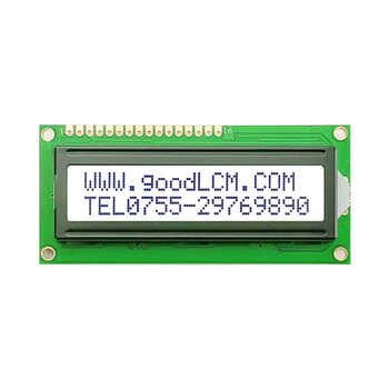 1602a lcd液晶屏16x02lcm液晶模块fstn正显白光16*02字符型显示屏