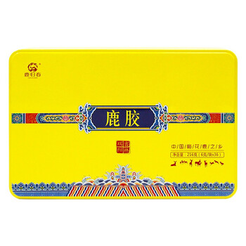 鹿归春 鹿胶 铁盒密封熬制216g(6g/块*36) 红色