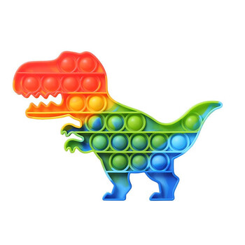 玩具解压玩具彩色灭鼠先锋桌面玩具儿童心算专注解压减压硅胶玩具恐龙