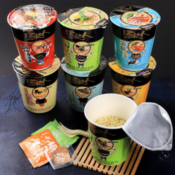 统一汤达人日式小桶杯面方便面泡面豚骨罗宋汤拉面桶面酸辣自热面 12