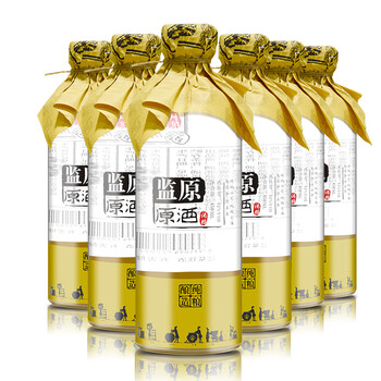 监原粮食酒 42度监利纯粮原酒固态发酵清香型原浆散酒白酒整箱450ml*