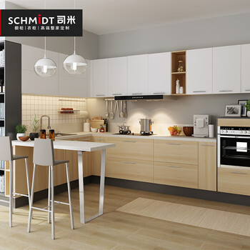 索菲亚法国司米整体橱柜 简易石英石台面经济型厨房柜子灶台柜石英石