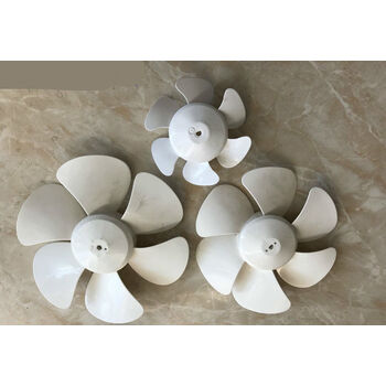 唄硶排气扇换气扇电风扇配件扇叶风叶叶片优质胶叶 8寸白色六叶 12寸