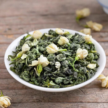 玉螺茉莉花茶2022年新茶叶茉莉飘雪浓香型小龙珠花茶香螺绿茶500g