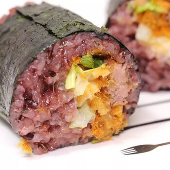 黑米糯米营养便利学生早餐午餐微波速冻批发 肉松饭团150g*15个(不辣)