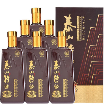 泰山特曲10小窖佳酿398度500ml浓香型泰山白酒粮食酒山东名酒泰山牌
