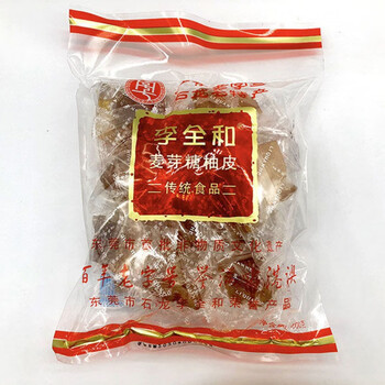 李全和麦芽糖柚皮400g广东东莞石龙特产柚子皮果干蜜饯休闲零食 400g*