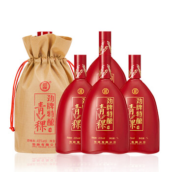 劲牌 劲酒 特酿青稞酒  45度1000ml*4整箱装