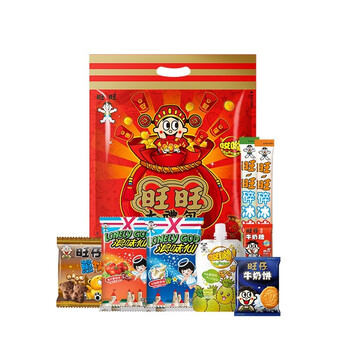 plus会员,有券的上:want want 旺旺 哎呦休闲零食大礼包 298g