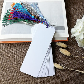书签纸 书签diy材料包空白卡纸手绘卡 空白书签温妤 白卡12张