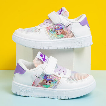 vkpi女童鞋春夏季新款网面透气儿童小白鞋夏天小女孩中大童休闲运动鞋