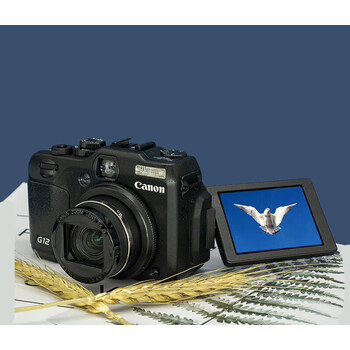 佳能（Canon） PowerShot G12相机高清CCD复古相机 G15（1200万）5倍_黑色 标配