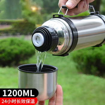 暖水瓶不锈钢户外保温壶便携车载旅行水壶tx 钢本色1000ml【图片 价格