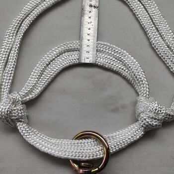 枳亲小牛龙头套牛犊马手工编织马驴骡牛加大号特小号笼头套 20mm白色