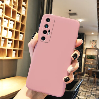 tpu超薄磨砂-粉色-配曲屏软膜 小米10s