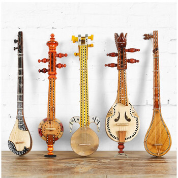 新疆乐器模型新疆民族乐器模型手工摆件大全小都塔尔弹布尔纪念品热瓦