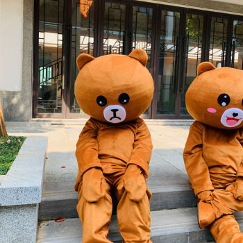 熊猫网红熊卡通人偶服装抖音同款传单熊可爱活动表演人穿玩偶套装小熊