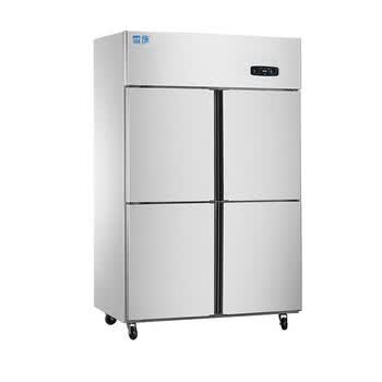 雪族(cooking kettle)商用四门厨房冰箱立式冷藏冷冻饭店酒店不锈钢