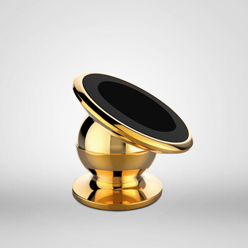 博紫汽车车载手机支架gps导航仪支架磁铁手机座汽车用品金色