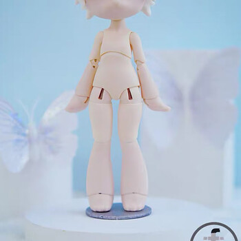 bjd娃娃ufdoll12分二代兽体躺平平bjd娃娃喵喵兔兔类似ob11身体可插