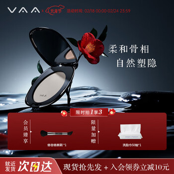 VAA修容盘修容高光一体侧影修容粉盘阴影修容哑光高光修容提亮粉饼 00#冷灰棕