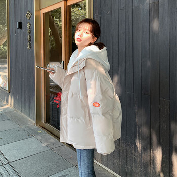 女孩羽绒服17岁12女童冬季袄13少14初中学生15岁韩版宽松百搭衣服8088