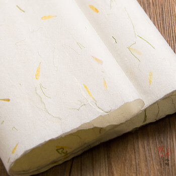 译古 花瓣纸东巴纸圣诞节纸艺灯材料包装纸非遗古法复古特种艺术花草