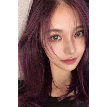 奶茶粉棕色染发剂染发膏显白新款茶棕自己在家染 黑紫色