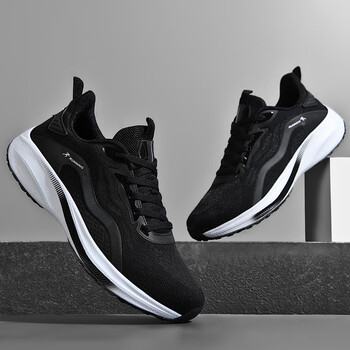 运动鞋男鞋秋季青少年初中学生47特大码48超轻减震46休闲跑步潮鞋黑色