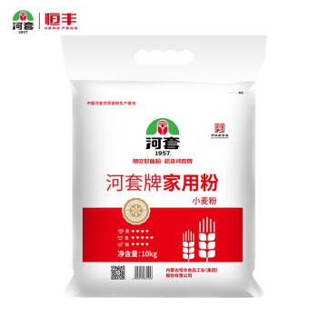 河套家用粉10kg：高筋度优质小麦，制作美食得心应手！