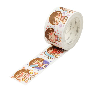 麻薯手账胶带和离型纸手账贴纸素材手帐胶带特油整卷 麻薯宝宝表情包