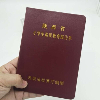斐玉陕西小学生综合素质发展报告册教育评价评估成长手册记录册烫金