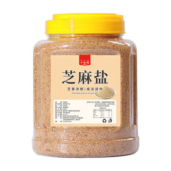 芝麻盐纯手工芝麻盐调味凉拌烧烤蘸料芝麻盐咸味即食芝麻盐一罐500g