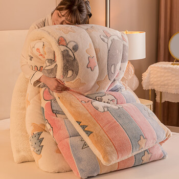 大学生冬天棉被羊羔绒冬天丝棉被子冬被加厚保暖被芯