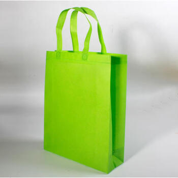 订制无纺布袋子现货广告可定做手提袋防水购物袋印logo定制 绿色有侧