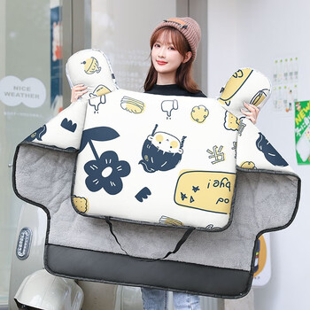 爱玛电动车挡风被冬季加绒小型电车加厚防寒防风电瓶三轮踏板四季通用