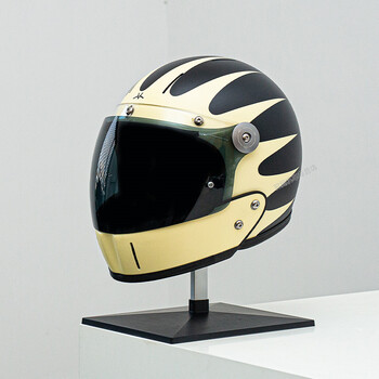 法国veldt维尔特碳纤维全盔手工定制哈雷宝马凯旋印第安复古头盔男女