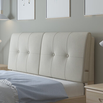 瑾年世家 麻布床靠背床头软包 床靠垫床头靠背 床上靠枕大靠背软包