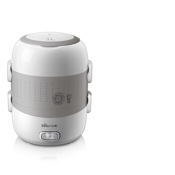 cca小熊电热饭盒保温饭盒可插电加热便当盒蒸煮热饭菜神器上班族便携