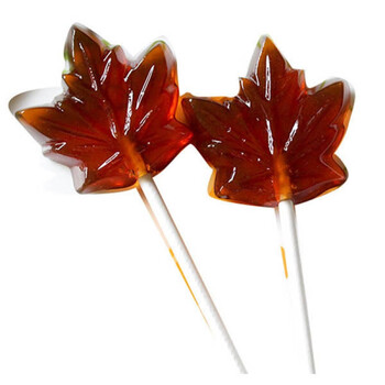 加拿大糖果枫叶糖加拿大进口零食枫叶棒棒糖宝宝枫糖儿童糖果零食20g6