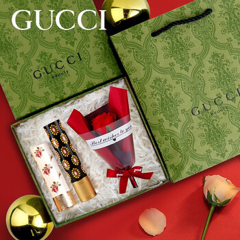 古驰(gucci) 【生日礼物女】口红香水礼盒套装505哑光滋润送老婆唇膏