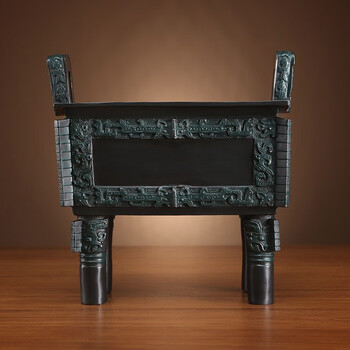 顺界全铜司母戊方鼎摆件家居装饰品客厅办公室工艺品礼品摆件鼎大号24