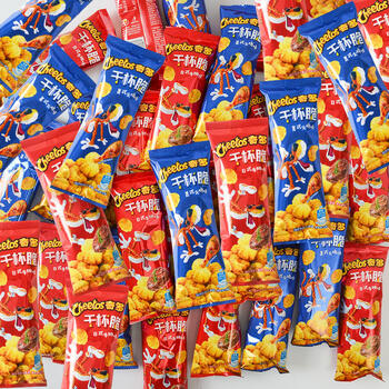 奇多干杯脆粟米粒鸡味块薯片膨化食小吃8090后休闲食品混合口味10包