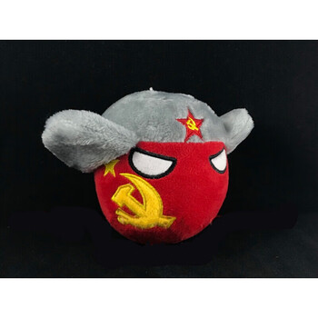 情人节礼物波兰球苏联球毛子球波兰球国家球毛绒公仔玩偶次动漫周边