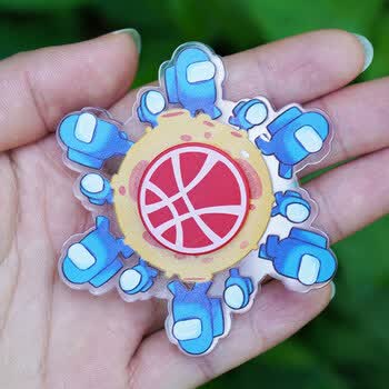 玖纹豹 动态指尖陀螺奔跑的佐助旋转太空人卡通动画 动画指尖陀螺【蓝